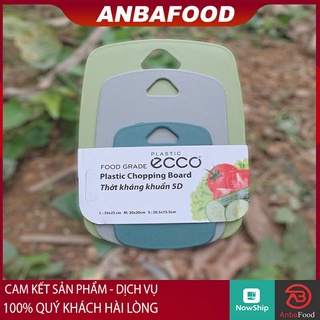 Combo 3 thớt nhựa kháng khuẩn 5D ecoco