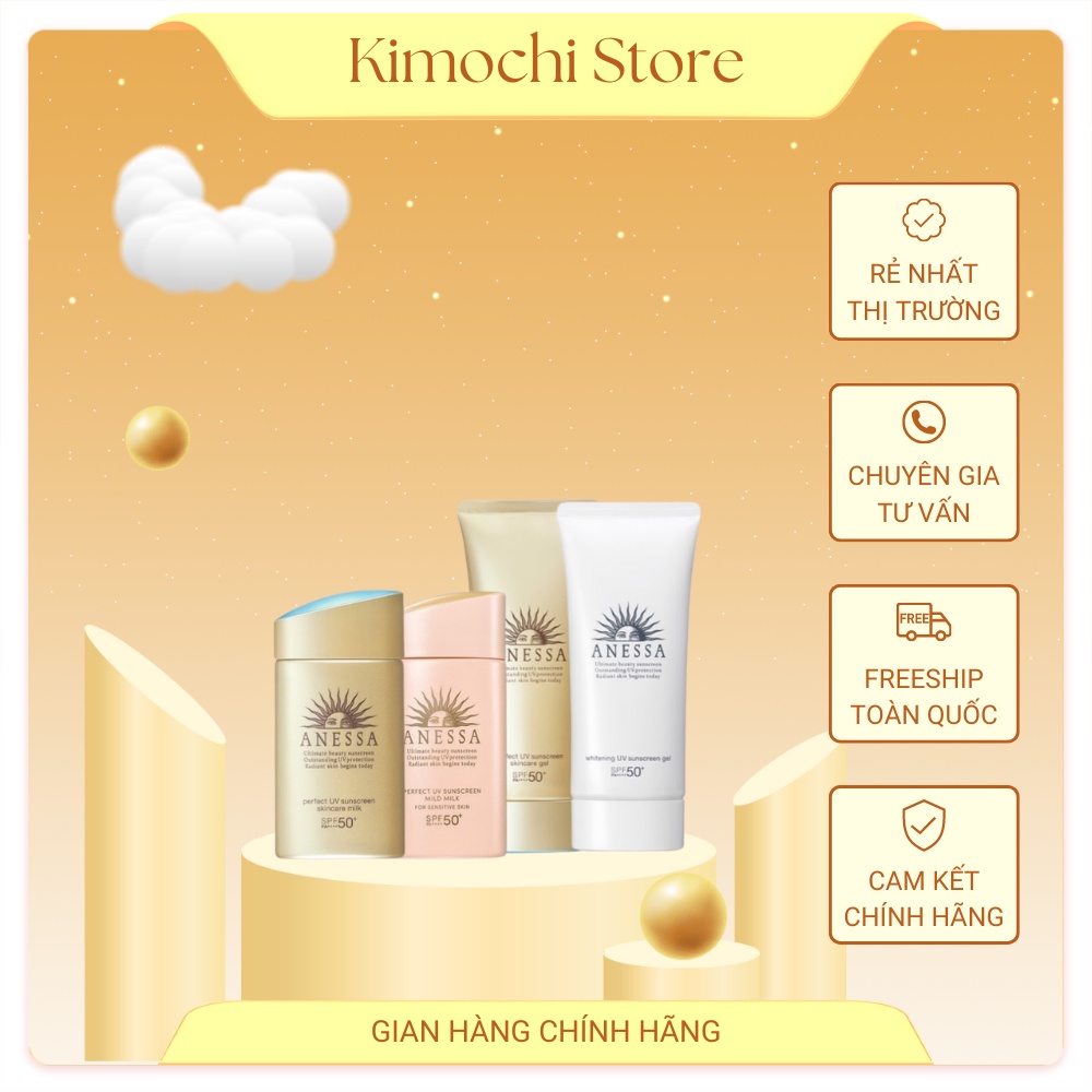 Kem chống nắng dưỡng da Anessa Perfect UV Sunscreen Nhật Bản Kimochi Store