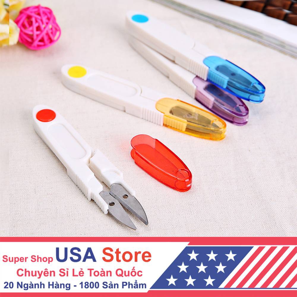 Kéo Cắt Chỉ - Kéo Bấm Chỉ Thừa Mini Loại 1 Siêu Sắc Gia Đình (Có Nắp) - Kéo Thợ May Đa Năng