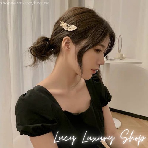 Kẹp Tóc Ngọc Trai 6 chi tiết Siêu Sang Chảnh phong cách Vintage Hàn Quốc