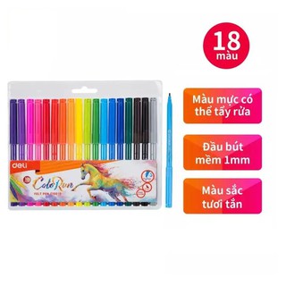Bút dạ màu 18 màu Deli C10013