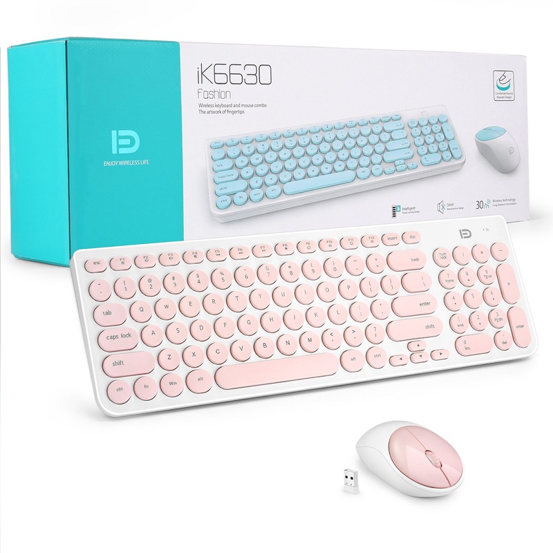 Bộ Bàn Phím Không Dây Forter iK6630 - Bảo Hành 2 Năm