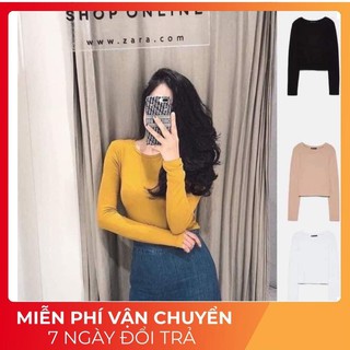 Áo thun nữ dài tay thu đông dễ phối đồ