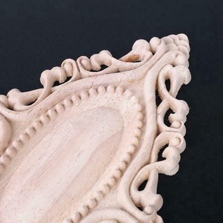 Bộ 4 miếng gỗ chạm khắc hình oval
