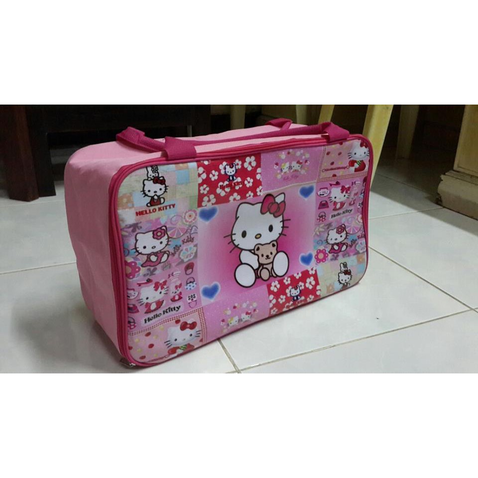 Túi Đựng Hành Lý Du Lịch Hình Hello Kitty Xinh Xắn Cho Bé