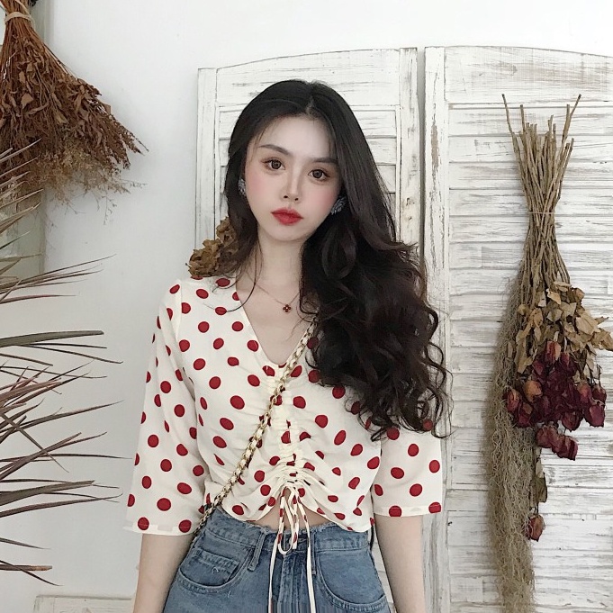 Áo sơ mi nữ kiểu ngắn tay Emilyshop