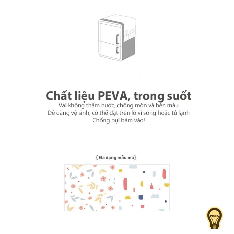 [ HÀNG SẴN ] Tấm Phủ Đầu Tủ Lạnh Bằng Nilon Chống Thấm Nước Chống Bụi Bẩn Bảo Vệ Tủ Lạnh/ Lò Nướng/ Lò Vi Sóng MOXI.