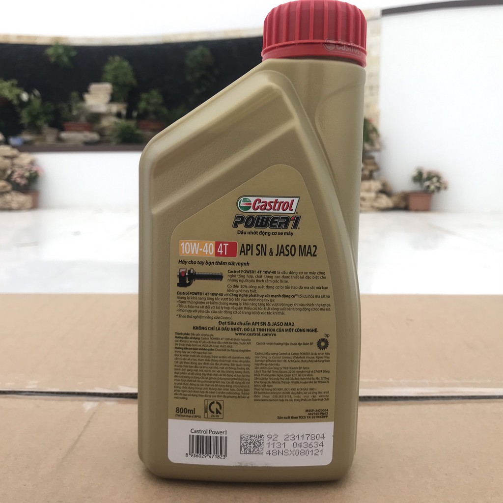 Dầu nhớt xe số Castrol Power 1 10W40  4T chính hãng  - dầu nhớt 4T xe số, xe côn tay, Exciter, Winner, Wave, Dream.....