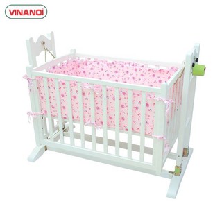 Nôi Võng Gỗ Tự Động Cao Cấp 4 Trong 1 Cho Bé VINANOI - VNN301 - Vùa Làm Nôi - Làm Võng- Làm Giường - Làm Cũi Cho Bé Chơi