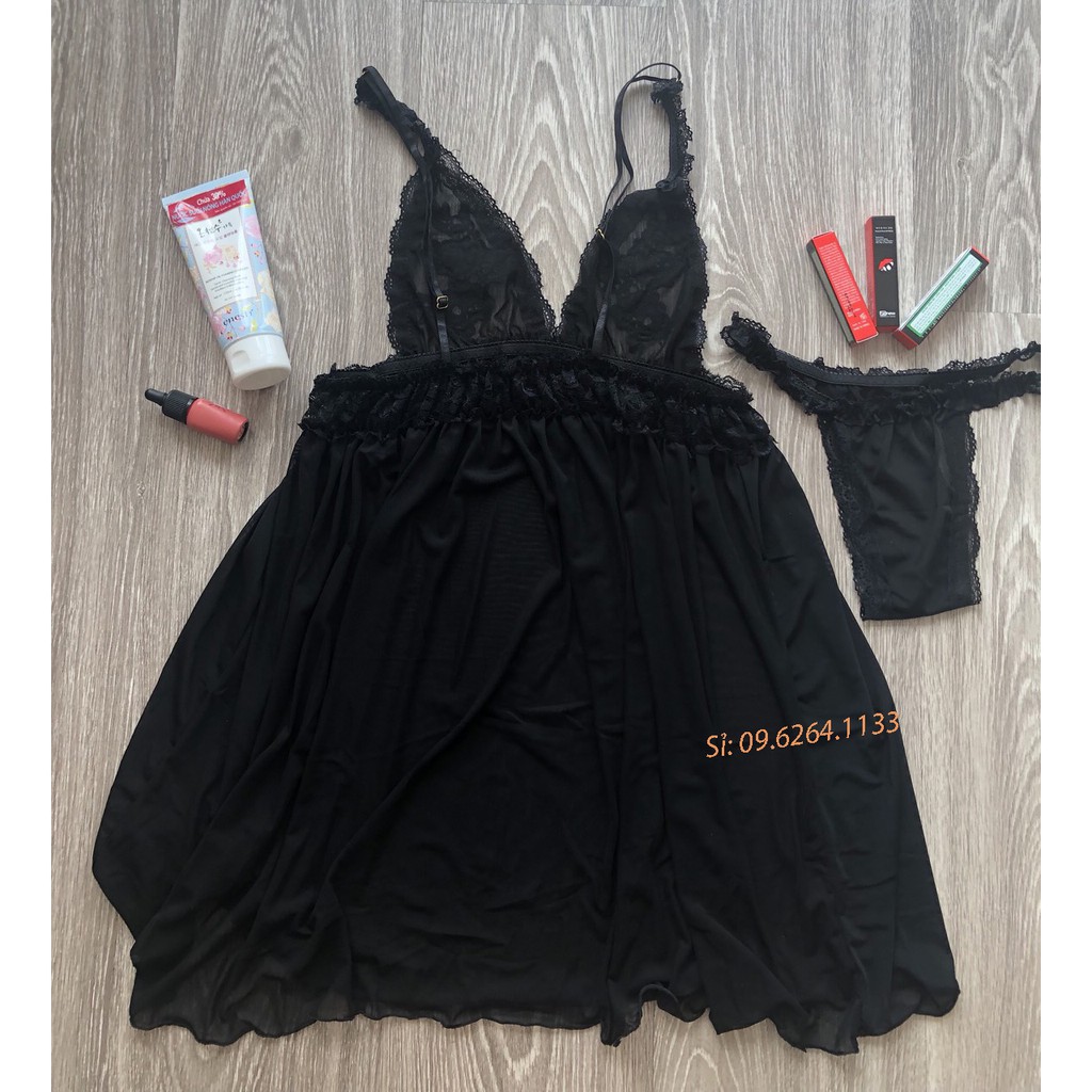 Đồ ngủ 2 dây gợi cảm - Đồ ngủ nữ gợi cảm - Đẩm ngủ sexy - Váy ngủ sexy ( SEXY HOA HỒNG NGỰC) | BigBuy360 - bigbuy360.vn
