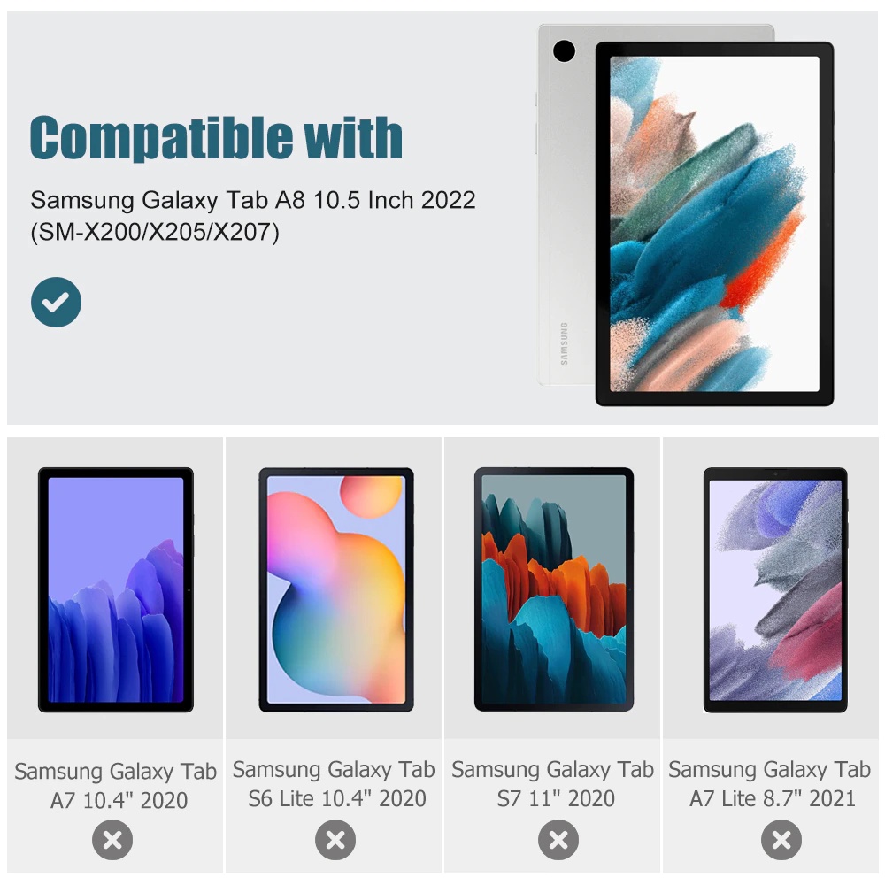 Bao da chống sốc cho Samsung Galaxy Tab A8 10.5 inch 2022  hiệu HOTCASE