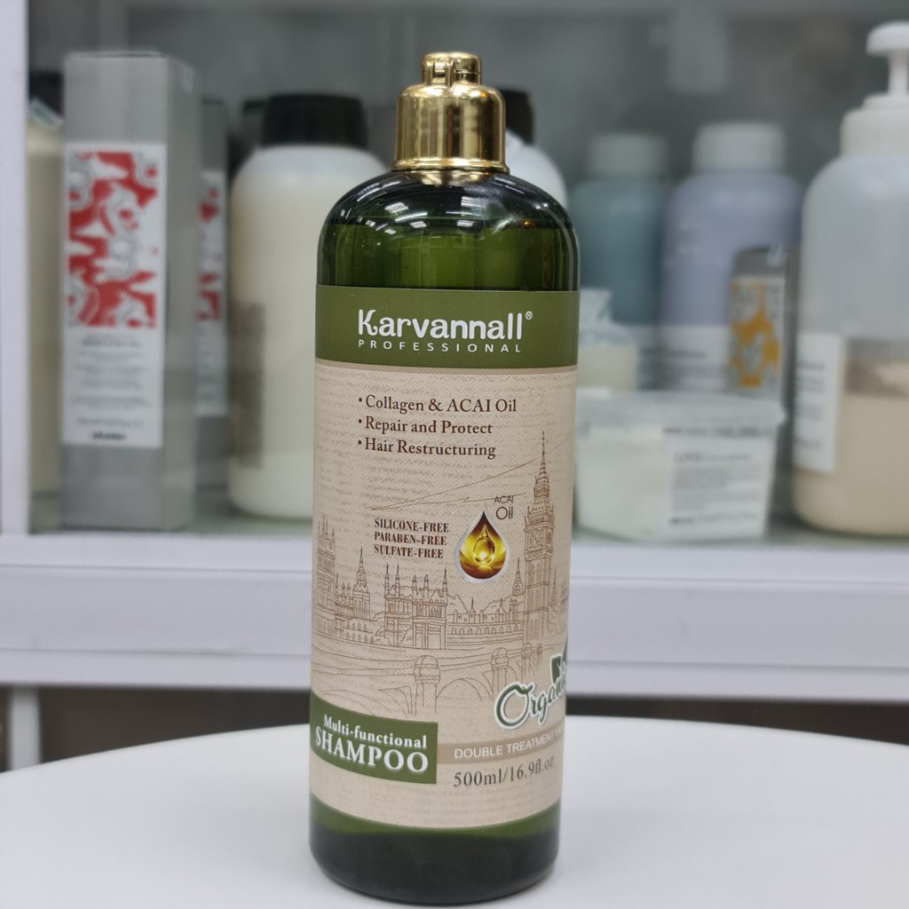DẦU GỘI XẢ KARVANNALL ORGANIC 500ML 800ml