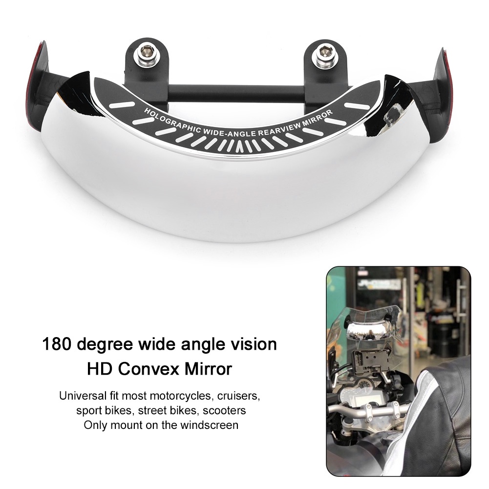 Kính Chiếu Hậu Xe Máy Ddhihi1 Mạ Chrome Siêu Rộng 180