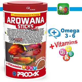 Thức ăn cao cấp giành cho AROWANA STICKS các loài cá rồng, cá hồng két, cá la hán, cá sừng hoa