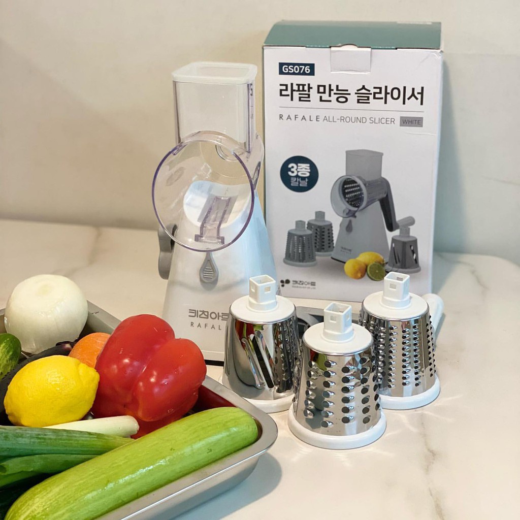 Máy Thái rau củ RAFALE - MADE IN KOREA, nhập khẩu trực tiếp từ Hàn Quốc. Chất lượng cao cấp, an toàn cho sức khoẻ.