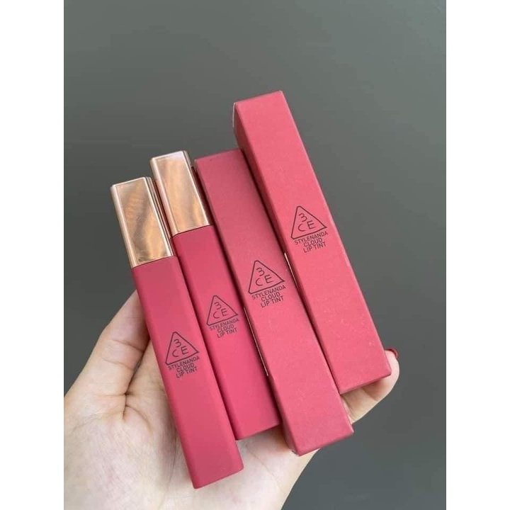 Son 3CE Cloud Lip Tint Fairy Cake - màu Hồng Đất siêu xinh