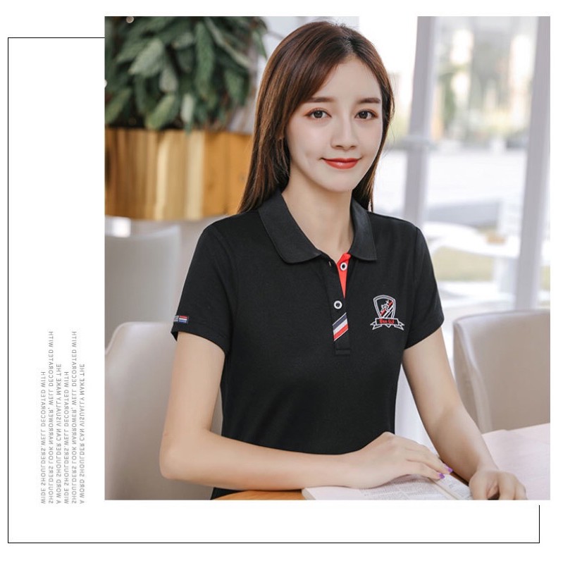 áo thun big size có cổ màu đen bao xinh size lớn 70-80kg