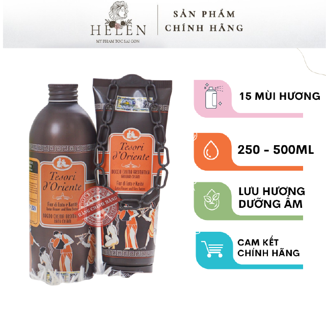 Sữa Tắm Xích Tesori D Oriente 250-500ML 16 Mùi | Sữa Tắm Nước Hoa, Dưỡng Ẩm, Sữa Tắm Lưu Hương, Sữa Tắm Trắng Da