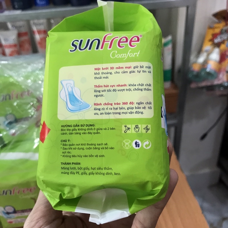 COMB 1 LỐC BĂNG VỆ SINH SUNFREE 8 Gói