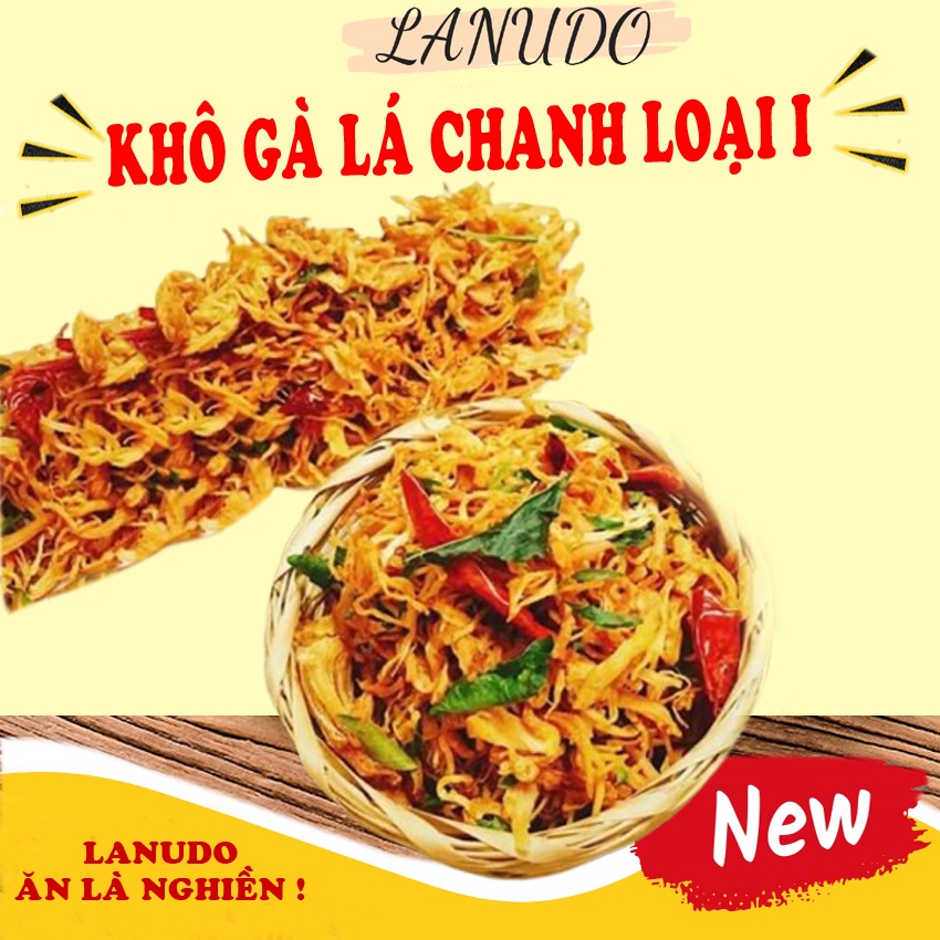 Khô Gà Lá Chanh Loại 1 Đậm Vị Thơm Ngon Ăn Là Mê Thích hợp cho các cuộc tụ họp bạn bè, ăn vặt cho mọi giới trẻ