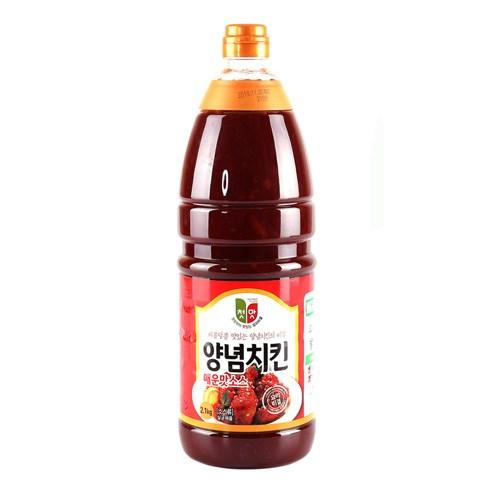 Sốt ướp gà CAY/NGỌT Hàn Quốc Chungwoo chai 2.1 lít