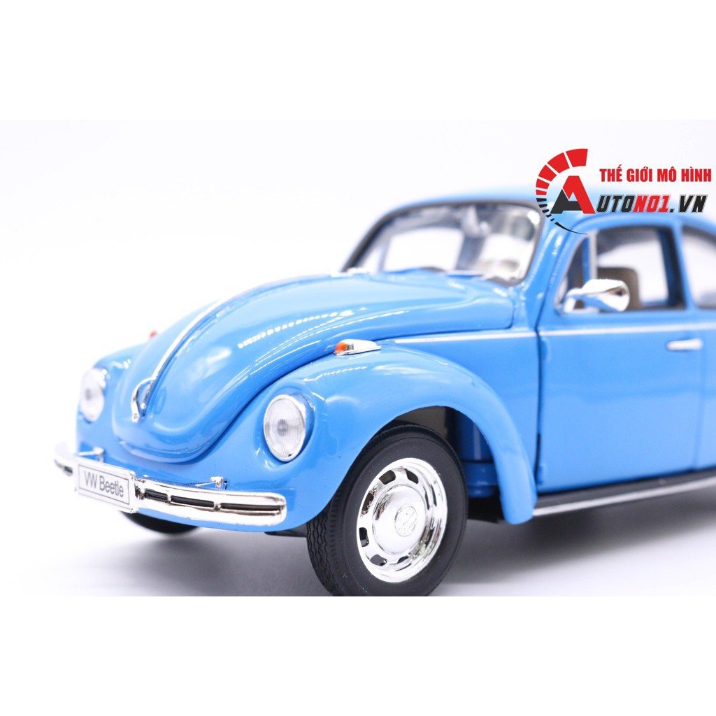 MÔ HÌNH XE VOLKSWAGEN BEETLE CLASSIC BABYBLUE 1:24 WELLY 6539