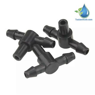 COMBO 10 TÊ NỐI ỐNG 4/7 GẮN BÉC DÙNG TƯỚI PHUN SƯƠNG, NHỎ GIỌT