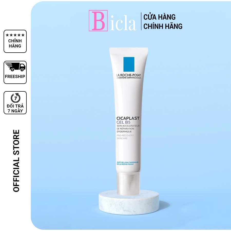 Gel dưỡng phục hồi da B5 La Roche-Posay 40ml giúp mờ sẹo tái tạo làn da.