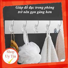 MÓC DÁN TƯỜNG TRONG SUỐT 6 NHÁNH SIÊU DÍNH CHẮC