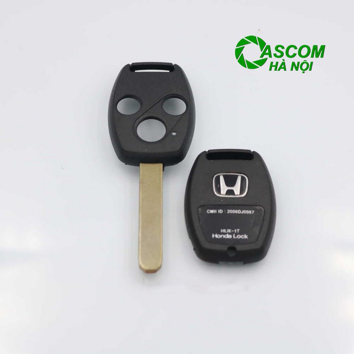 Vỏ khoá Honda – Vỏ chìa khoá ô tô Honda City, Civic, CRV 3 nút chìa thẳng Type 1