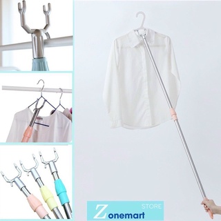 Cây lấy đồ, phơi đồ quần áo trên cao bằng inox điều chỉnh được chiều dài tiện lợi
