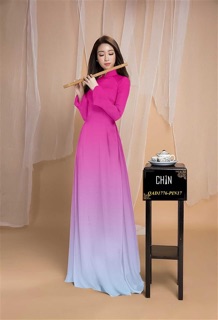 Vải áo dài màu chuyển sắc