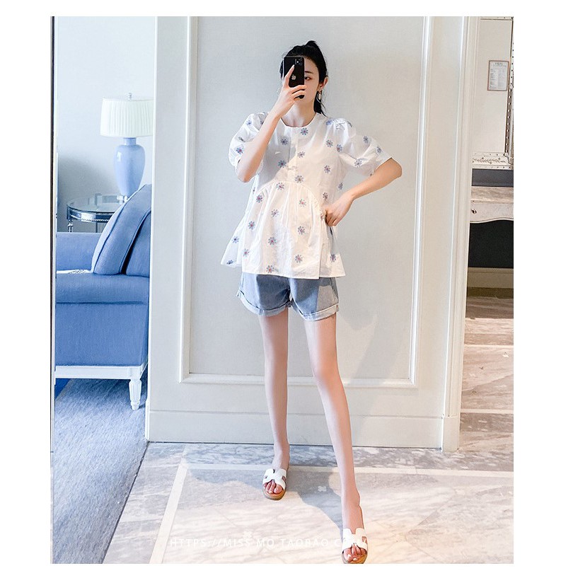 Áo Bầu Xinh Sơ Mi Bầu Xinh Ab191