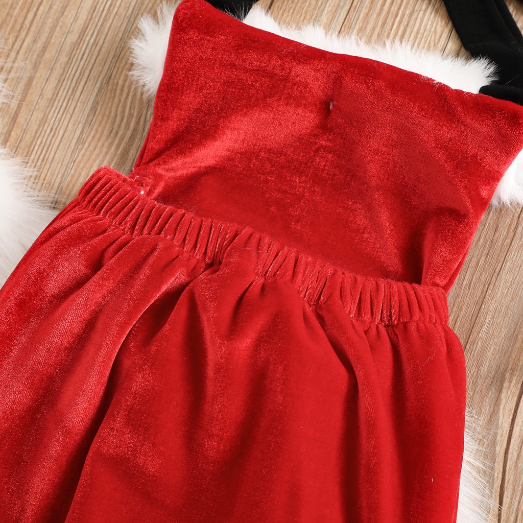 Áo liền quần BCBL không tay phong cách giáng sinh cho bé gái