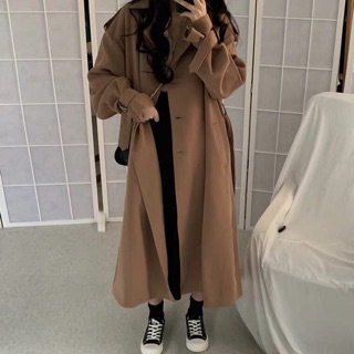 Áo khoác mangto dáng dài - Áo khoác mangto kaki Quảng Châu