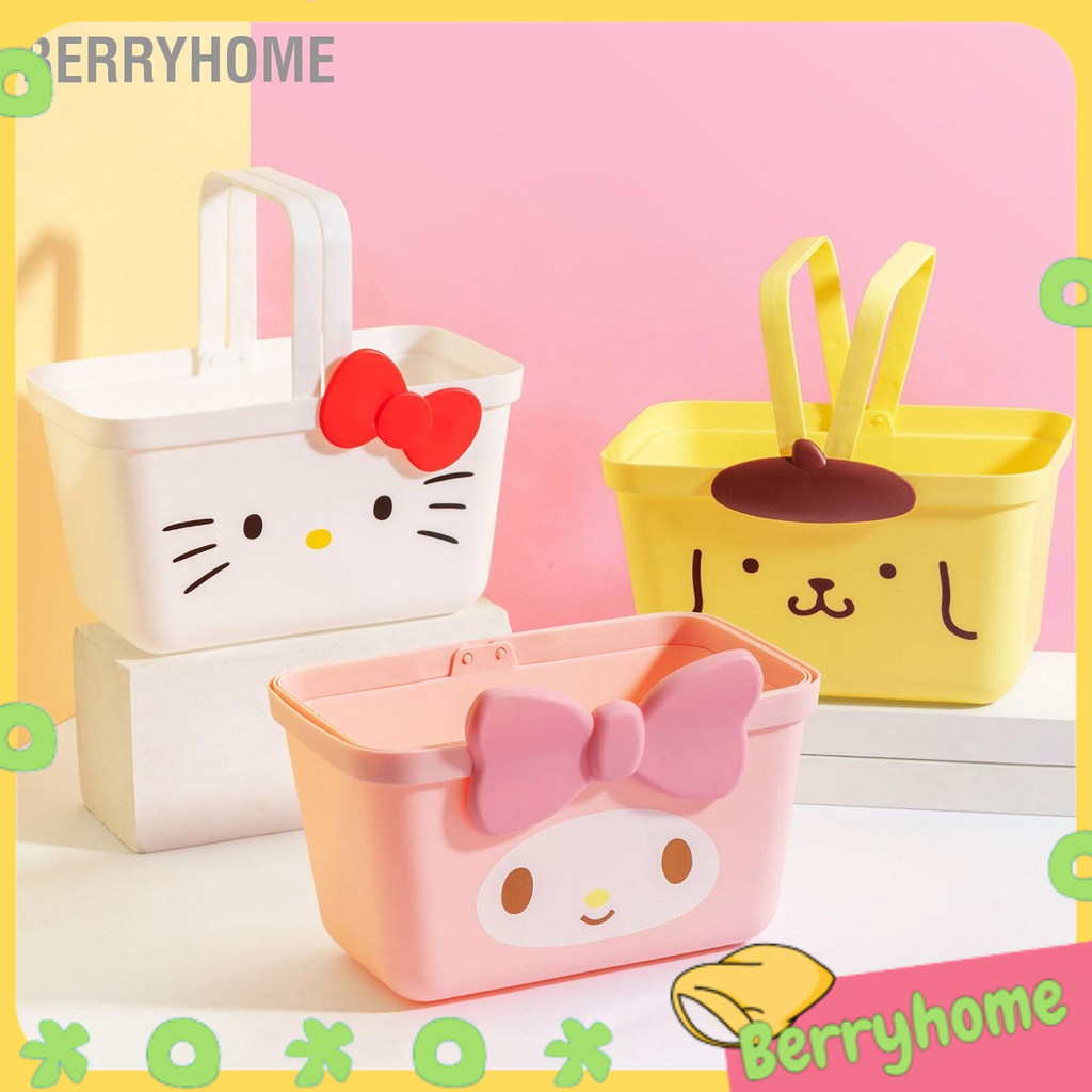 Giỏ lưu trữ đáng yêu Di động Xả quần áo đựng đồ cho trẻ em ở nhà BerryHome~