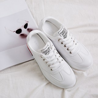 Giày đế độn trắng, giày bata trắng, Giày sneaker nữ
