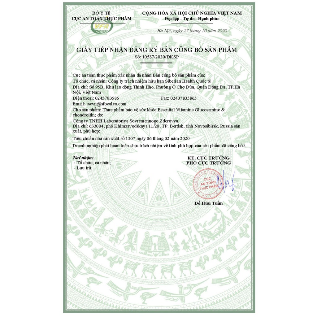 [ CHÍNH HÃNG ] - Thực Phẩm siberian Essential Vitamins Glucosamine &amp; Chondroitin, hỗ trợ giúp khớp khỏe mạnh - Hộp 60v