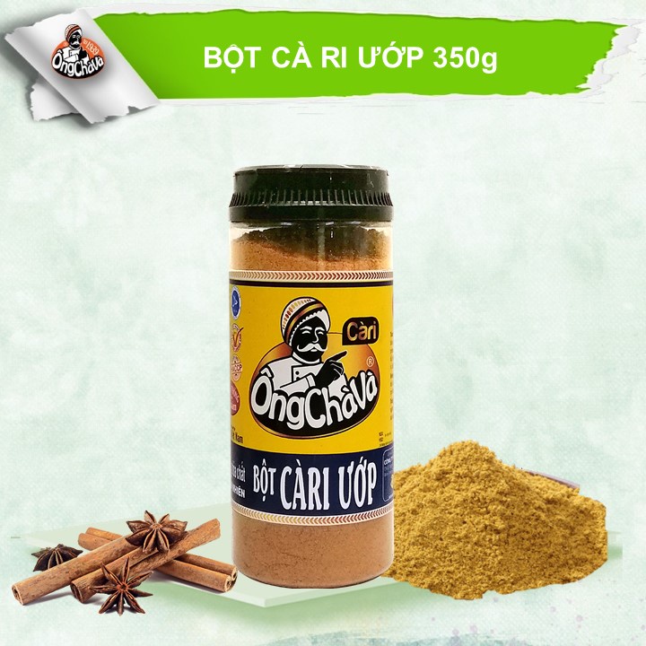 Bột CÀ RI ƯỚP 350gram Ông Chà Và - Dạng hũ - (Bột Cari)