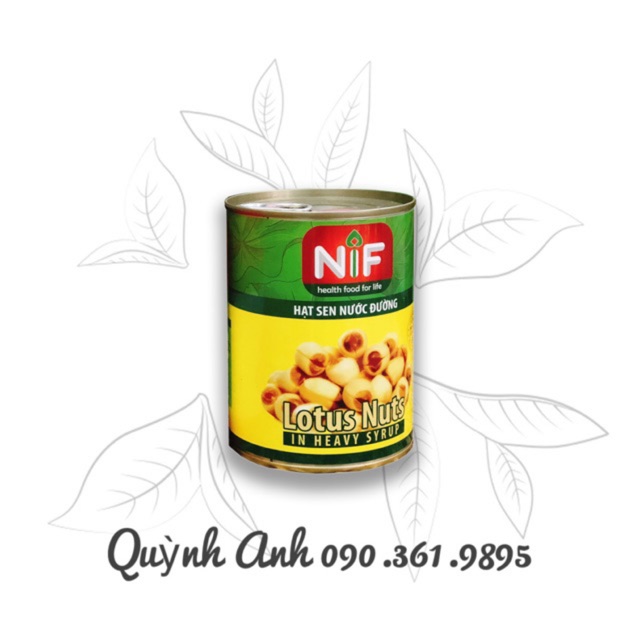 Hạt sen nước đường NIF 560g