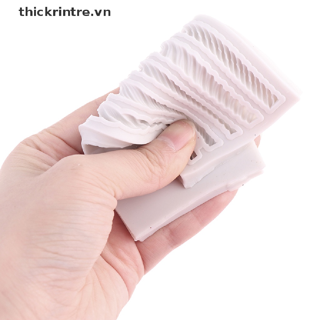 Khuôn Silicone Làm Bánh &amp; Socola Hình Dây Thừng Năm Đường