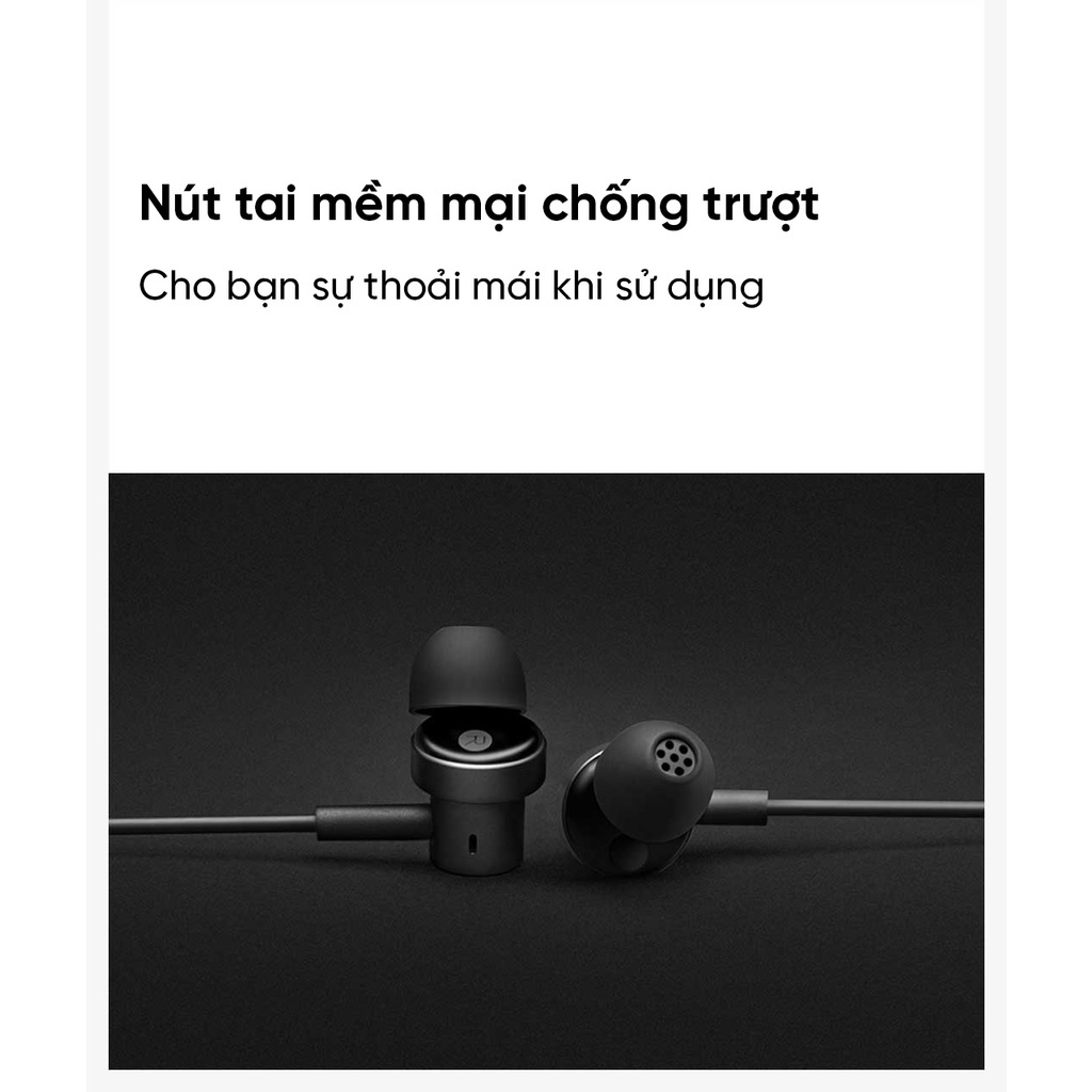 Tai nghe xiaomi Mi Double motion, chân cắm 3.5mm, dây bọc dù, jack chữ L, driver kép âm cực hay
