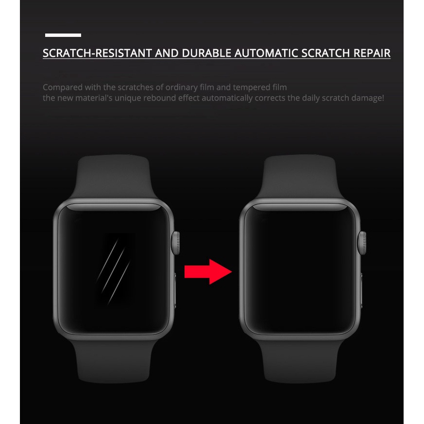 Set 5 Phim TPU Mềm Dán Bảo Vệ Màn Hình Đồng Hồ Apple Watch Series 7 6 se 5 4 3 2 1 41mm 45mm 38mm 40mm 42mm 44mm