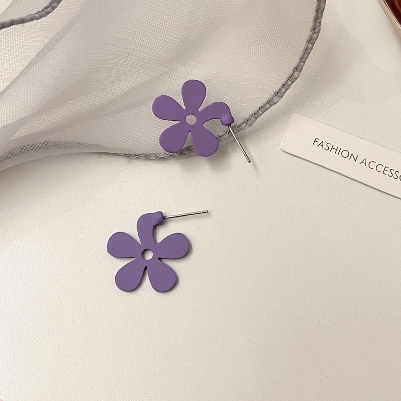 Bông Tai Hình Hoa Mạ Bạc 925 2022 Phong Cách Hàn Quốc Mới Dành Cho Nữ F537