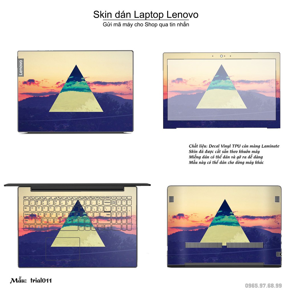 Skin dán Laptop Lenovo in hình Đa giác _nhiều mẫu 2 (inbox mã máy cho Shop)