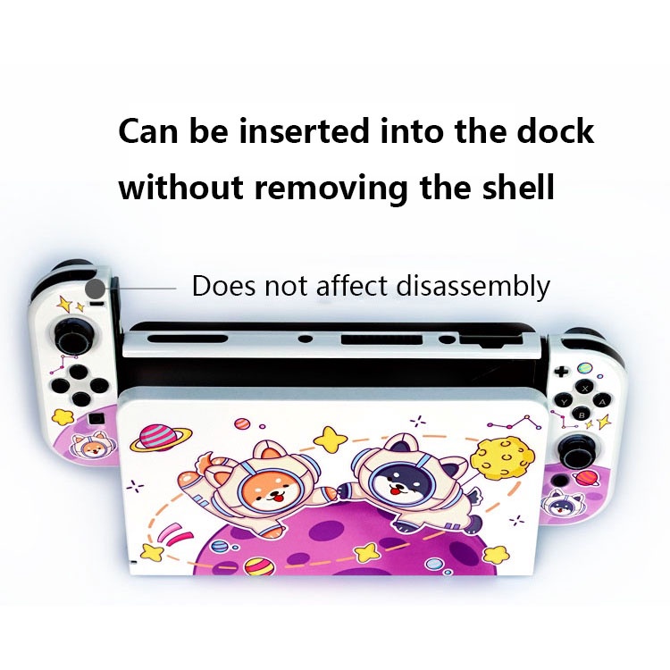 Vỏ Bảo Vệ Chống Trầy Xước Họa Tiết Hoạt Hình Dễ Thương Cho Tay Cầm Chơi Game Nintendo Switch Oled