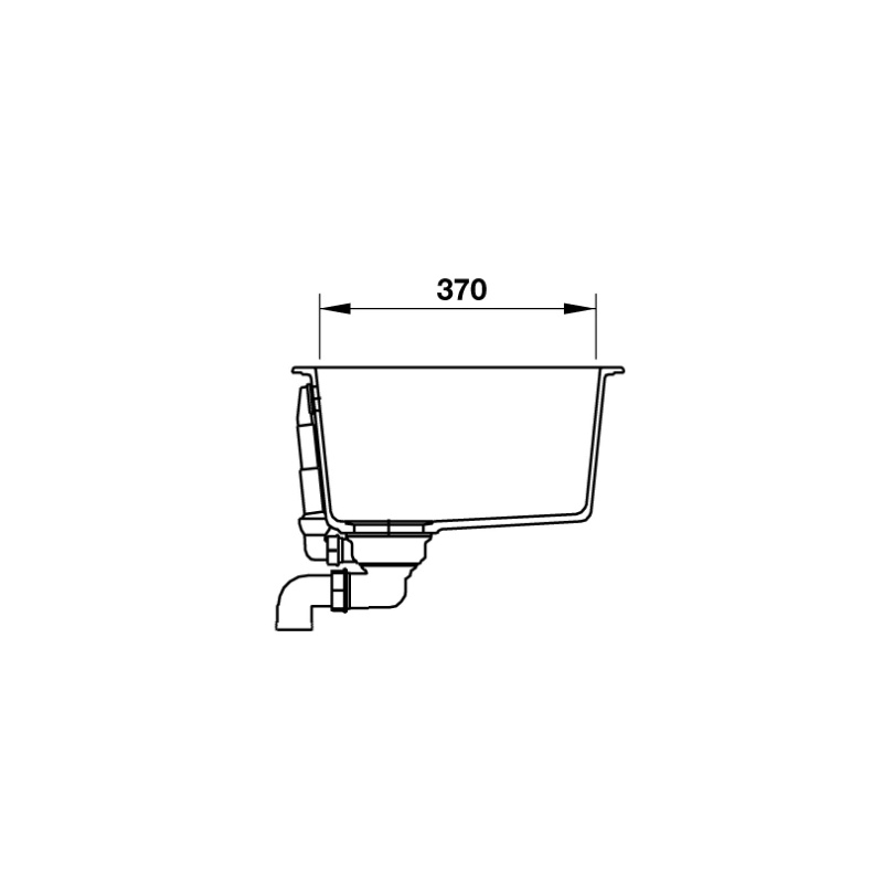 Chậu Rửa Chén Đá Hafele HS19-GEN1S60  - Ngang 55cm - Nhập Khẩu Đức