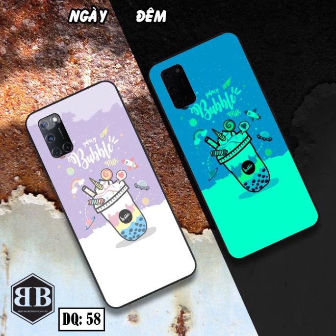 Ốp lưng kính Dạ Quang Oppo A52 / A72 / A92 phát sáng trong đêm mẫu rồng nam tính