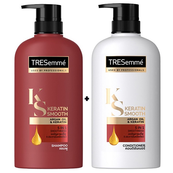 COMBO DẦU GỘI 450ml và DẦU XẢ 450ml Tresemme Thailand