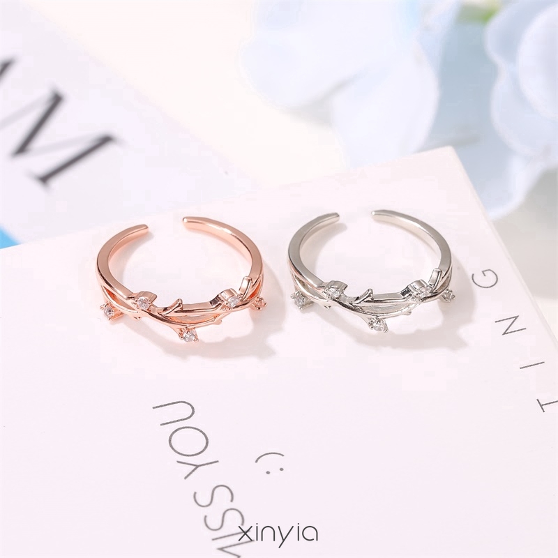 Nhẫn thiết kế giả hình dây mây điều chỉnh được